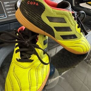 Adidas Kids Copa Indoor Soccer Shoes - Yellow and Black